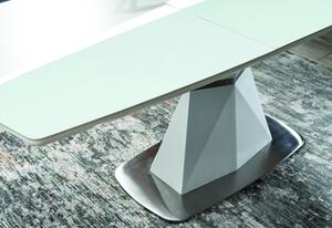 Cortez bővíthető étkezőasztal matt fehér asztallappal 160-210cm