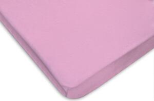 90x200 cm-es rózsaszín jersey gumis lepedő