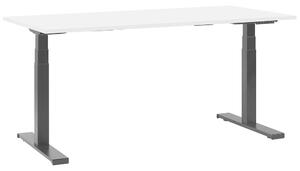 Elektromosan Állítható Magasságú Fekete Fehér Íróasztal 160 x 72 cm DESTIN II