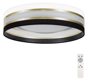 Belis LED Dimmelhető mennyezeti lámpa SMART CORAL GOLD LED/24W/230V fekete/fehér + távirányító BE0522