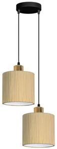 Belis Csillár zsinóron BIZO 2xE27/60W/230V bézs/arany BE0576