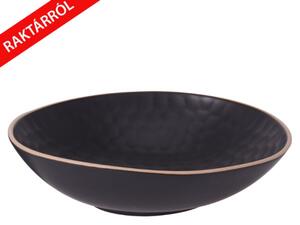 Morgan leveses tányér fekete 650ml