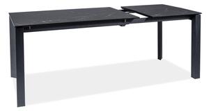 Metropol bővíthető étkezőasztal fekete 120-180cm