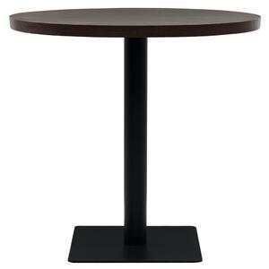 VidaXL kerek, sötét hamuszínű MDF/acél bisztró asztal 80 x 75 cm