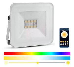 V-Tac LED Intelligens dimmelhető RGB reflektor LED/20W/230V IP65 fehér VT0661