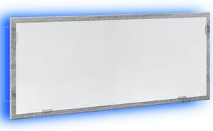 VidaXL szürke sonoma szerelt fa LED-es fürdőszobatükör 100x8,5x37 cm