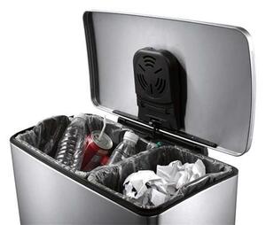 VEPA BINS Pedálos szemetes, 46 l, rozsdamentes acél, VEPA BINS "Eko", matt