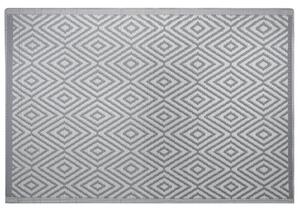 Dekoratív Világosszürke Kültéri Szőnyeg Geometrikus Mintázattal 120 x 180 cm SIKAR