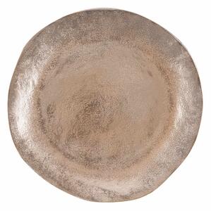 BANQUET rusztikus dekor tányér rozéarany 32cm
