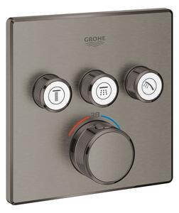 GROHE Smart Control zuhany- és fürdőcsaptelep rejtett test nélkül, kefés kemény grafit 29126AL0