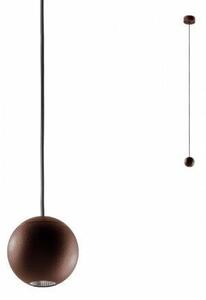 GLOBULO Modern LED függőlámpa barna/átlátszó, 150cm