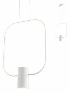 BUCLE Modern LED függőlámpa fehér/fehér, 160cm