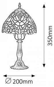 Rábalux 8089 Mirella Tiffany asztali lámpa