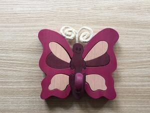 Pillangó lila minifogas