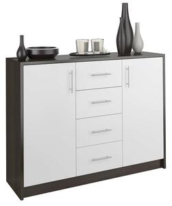 Modern U1 Komód - wenge-fehér