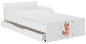 PUFI gyerekágy 160x80 matraccal és ágyneműtartóval - boho róka