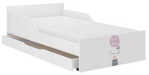 PUFI gyerekágy 160x80 matraccal és ágyneműtartóval - boho maci