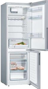 Bosch KGV36VLEAS Alulfagyasztós hűtőszekrény, 308L, M:186cm, LowFrost, VitaFresh fiók, E energiaosztály, Inox