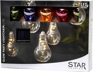 Glow színes kültéri napelemes LED fényfüzér, hosszúság 1,9 m - Star Trading