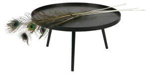 Mesa fekete dohányzóasztal, ⌀ 78 cm - WOOOD