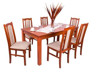 DIV-Berta bővíthető étkezőasztal 6 Sophia étkezőszékkel