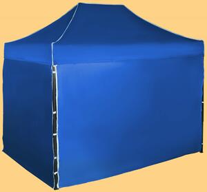 Gyorsan összecsukható sátor 2x3m – acél, Kék, 4 oldalfal