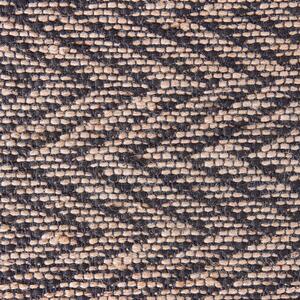 ETHNO LODGE szőnyeg cikk-cakk, natúr-fekete 60 x 90cm