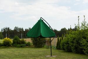 Kerti összecsukható napernyő 350cm Dark Green
