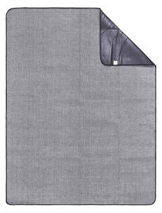 WANDERLUST piknik takaró, szürke halszálkamintás 150 x 200cm