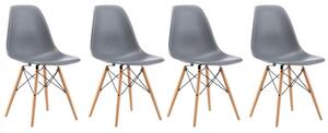 Skandináv stílusú sötét szürke szék szett CLASSIC 3+1 INGYEN!