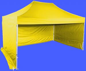 Gyorsan összecsukható sátor 3x4,5m - hexagonális alumínium, Sárga