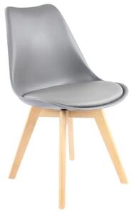 Skandináv stílusú világos szürke szék BASIC