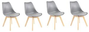 Skandináv stílusú világos szürke BASIC szék készlet 3+1 INGYEN!