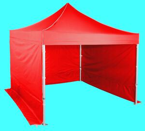 Gyorsan összecsukható sátor 3x3m – profi hexagonális alumínium, Piros