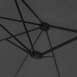 VidaXL antracitszürke dupla tetős napernyő 449x245 cm