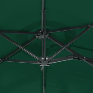 VidaXL zöld dupla tetős napernyő 316x240 cm