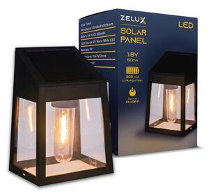 Zelux napelemes lámpa led dekor izzóval