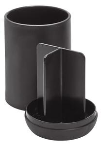 Cade fekete fogkefetartó pohár rekeszekkel - iDesign