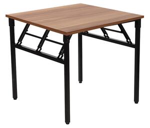 ALB-NY-A024/96 SQ összecsukható asztal fekete vázzal (100 cm)