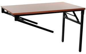 ALB-NY-A024/116 összecsukható asztal fekete vázzal (120 cm)
