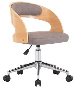 VidaXL Ergonomikus Forgószék - Fa és Szövet - Tópszín