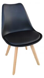 Skandináv stílusú fekete szék BASIC