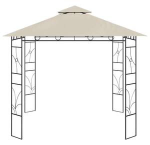 VidaXL Kerti Pavilon - 3x3x2,7m, Acél, Krémszínű