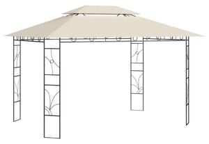 VidaXL Kerti Pavilon - 4x3x2,7m, Krémszínű