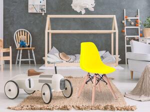 Skandináv stílusú sárga szék CLASSIC