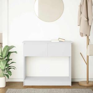 VidaXL fehér konzolasztal fiókokkal 85,5x38,5x74,5 cm