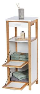 Finja fürdőszobai bambusz szekrény 2 polccal és tárolóhellyel - Wenko