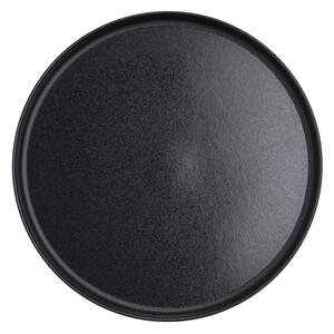 CASA NOVA lapos tányér, fekete Ø27cm