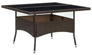 VidaXL Kültéri Étkezőasztal - Polyrattan - 120x120 cm