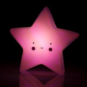 LED Gyerek éjjeli lámpa Rózsaszín Csillag